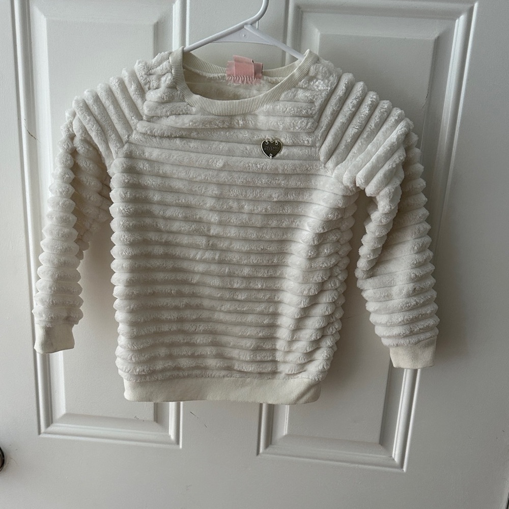 Juicy Couture Cream Textured Kids Sweater